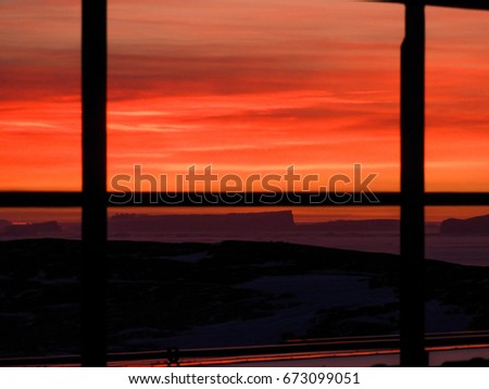 The beauty of windy Antarctica during sunset. These pictures were taken near Larsemann hills, Antarctica on 05-16-2017. The beauty of sky filled with the reflection from sun is truly amazing.