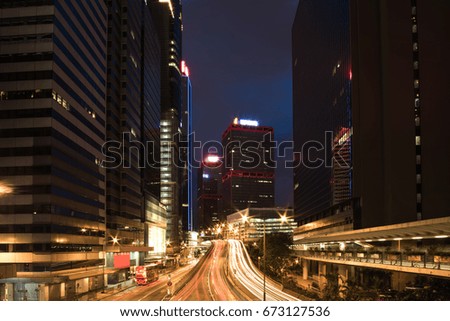 Hong Kong Central at night
