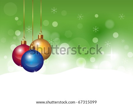 Magic Christmas Background, clip art illustration