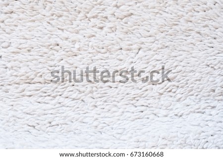 White soft artificial fur background texture