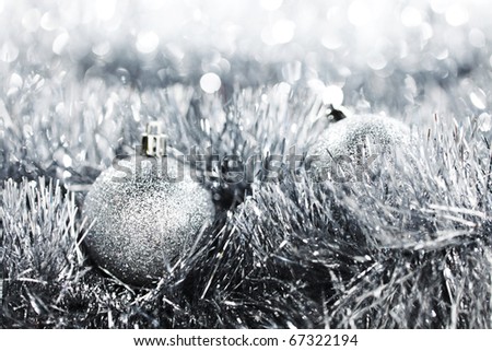 silver christmas ball