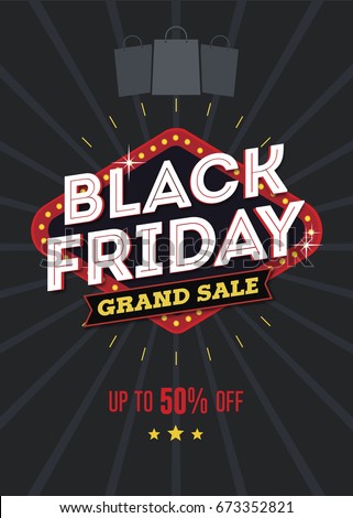black friday sale, sale banner.  Royalty-Free Stock Photo #673352821