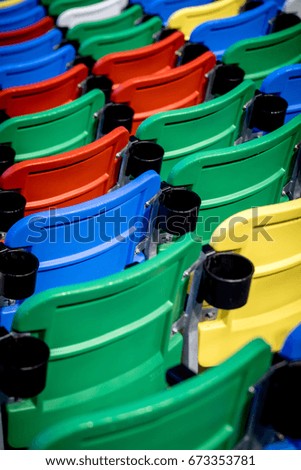 Empty Stadium seating