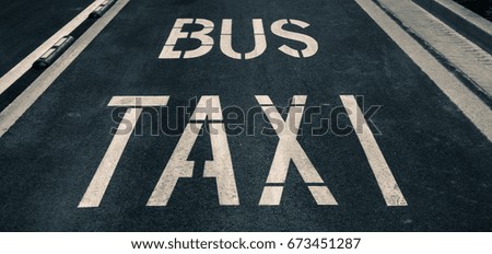 Bus - Taxi lane
