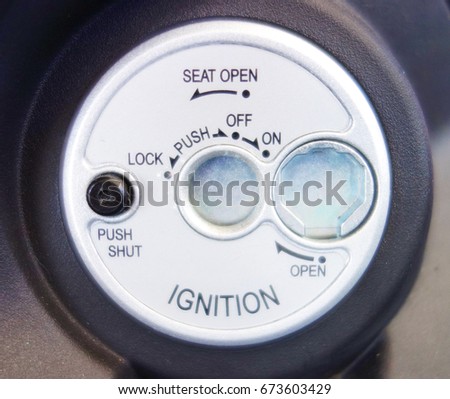 The ignition key case motorcycle system.