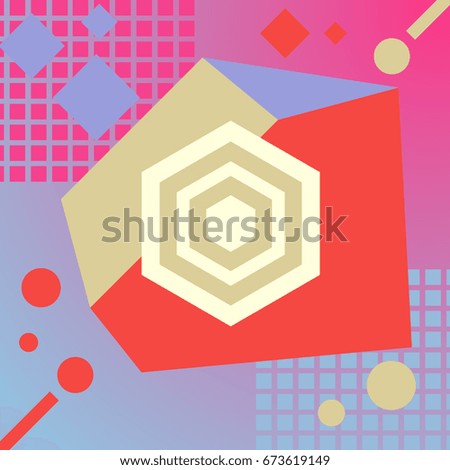 Random geometric elements background