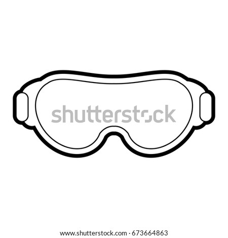 protective glasses vector illustration