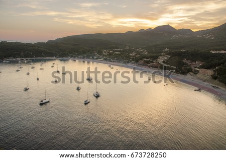 Valtos Beach sunset - Ionian Sea - Parga, Greece
