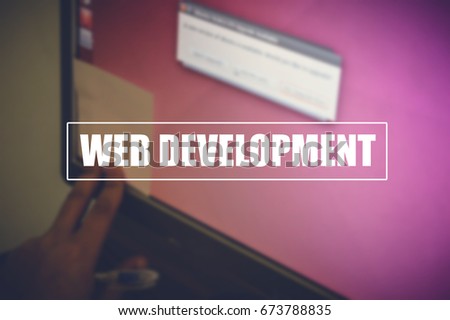 web development concept background