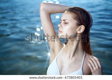 Woman on the sea                               