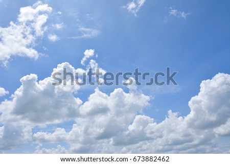 Cloud in the blue sky