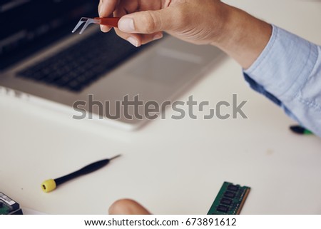 Laptop, computer parts                               