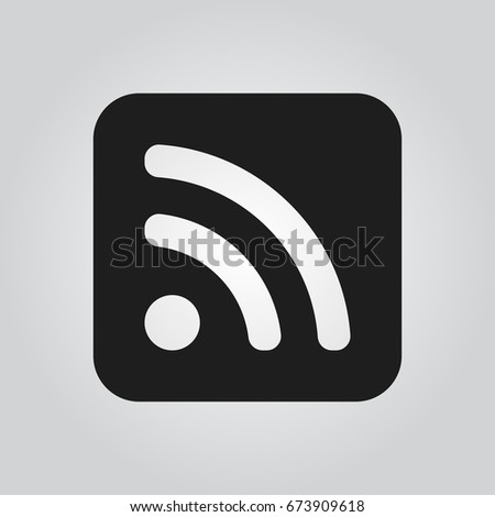 rss icon Royalty-Free Stock Photo #673909618