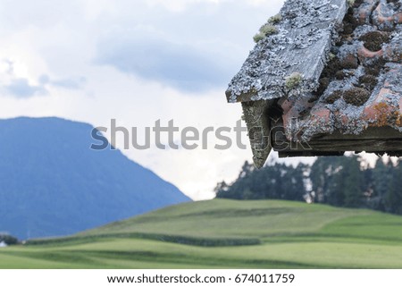 Photo shows a general Austrian landscape view during summer.