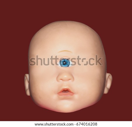 Cyclops. Chilling picture Royalty-Free Stock Photo #674016208