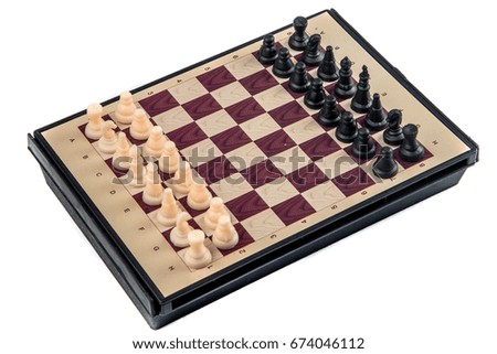 mini-chess on a white background