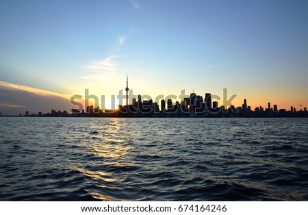 Toronto Skyline sunset