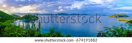 Deadman's Bay at Peter Island, British Virgin Islands Royalty-Free Stock Photo #674191882
