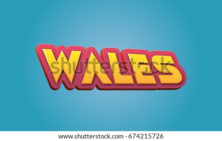 Wales text for title destination branding