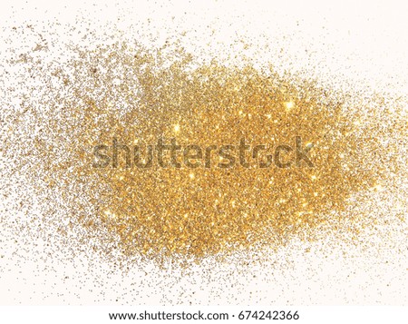 Textured background with golden glitter. Photographic filters were used, nostalgic colors