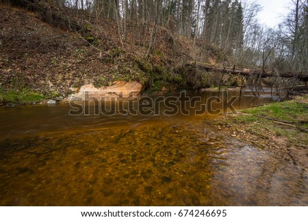 Raunis, small river in forest