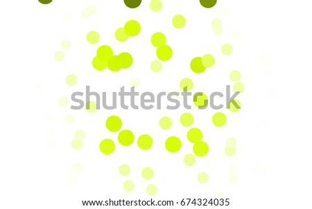 Dark Green, Yellow vector illustration which consist of circles. Dotted gradient design for your business. Creative geometric background in halftone style with colored spots.