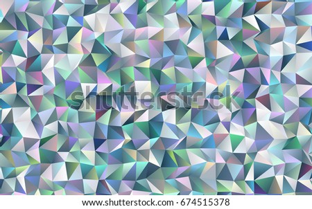 Light BLUE vector low poly pattern. Creative illustration in halftone style with gradient. The template can be used as a background for cell phones.