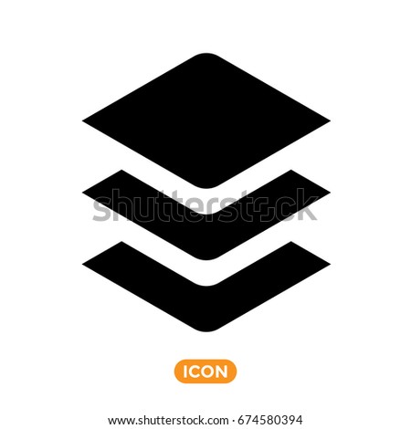 Layers icon Vector. Layers Order Symbol
