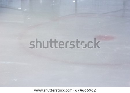 Ice hockey rink floor, sport background