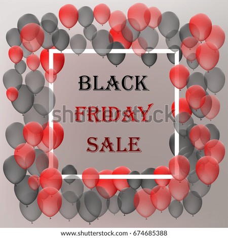 Abstract black friday layout background. Template for your design. Vector illustration