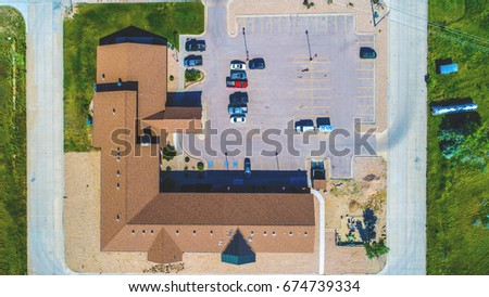 Aerial Building View 