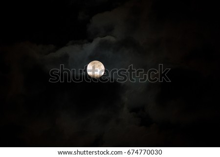 backgrounds night sky with stars and moon and clouds. wood.