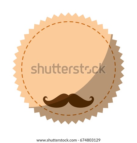 seal stamp with mustache