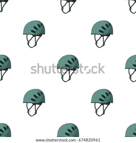 Plastic helmet climber.Mountaineering single icon in cartoon style vector symbol stock illustration web.