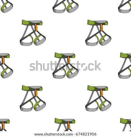 Climbing strapping, insurance.Mountaineering single icon in cartoon style vector symbol stock illustration web.