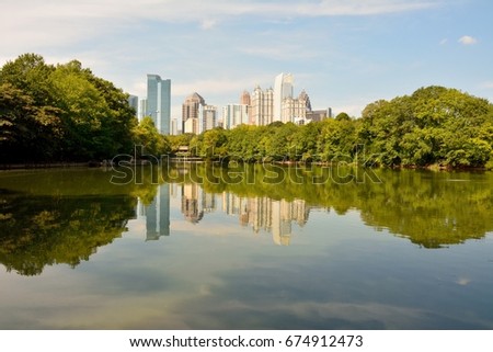 Skyline in Atlanta, Georgia (USA).