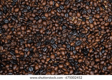 A full of medium coffee bean roasted background