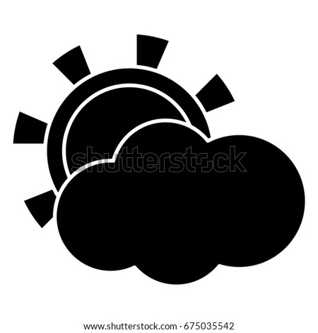 sun and cloud icon image