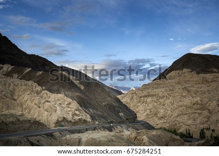 moonland, lamayuru, leh and ladakh, india