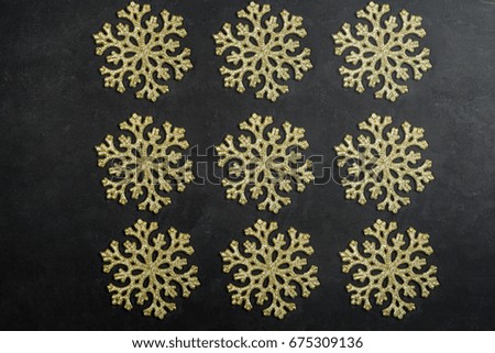 Colourful traditional Christmas decoration  on grunge wood texture of old weathered boards with copyspace