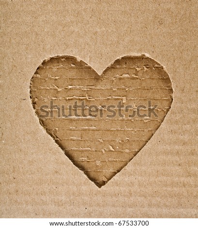 cardboard heart
