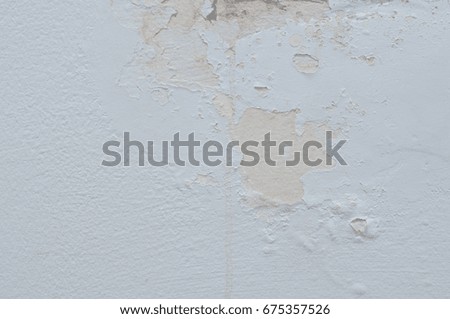 Acrylic paint on cement wall removed because of moisture