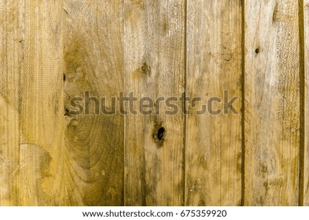 Old planked wood board - rustic background with free text space 