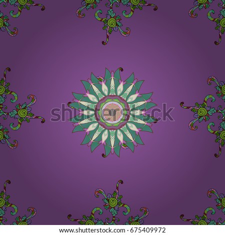 Fashionable fabric pattern. Seamless Tony fabric pattern. Vector illustration. Cute Floral pattern in the small flower.