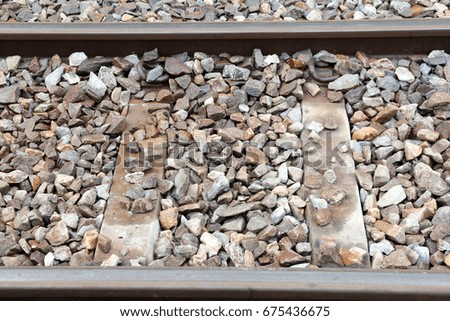 Stone on ancient railway