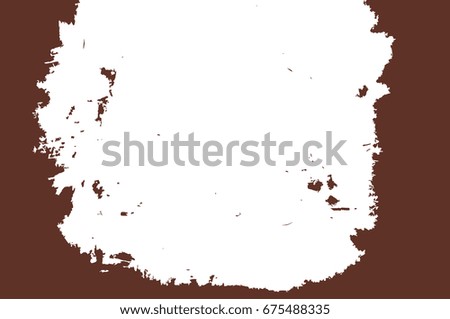 the horizontal vector grunge texture. frame carelessly painted with paint. background illustration for design