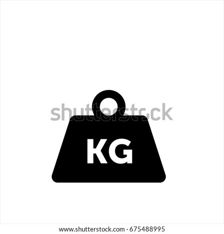 Weight kilogram icon in trendy flat style isolated on background. Weight kilogram icon page symbol for your web site design Weight kilogram icon logo, app, UI. Weight kilogram icon Vector illustration Royalty-Free Stock Photo #675488995