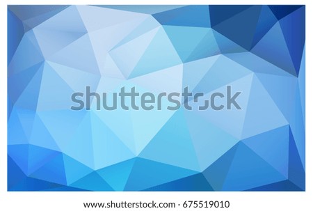 Light BLUE vector Pattern.  triangular template. Geometric sample. Repeating routine with triangle shapes. New texture for your design. Pattern can be used for background.