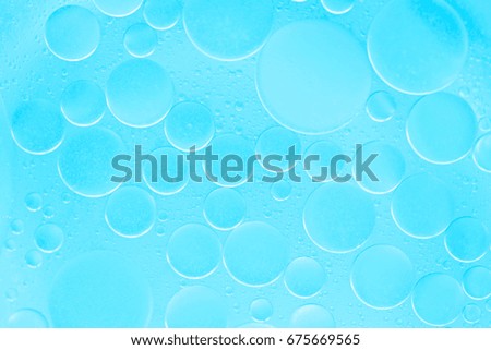 Abstract water bubbles background.Blue circles shape liquid background.