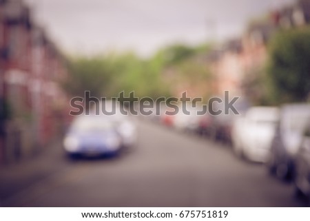blurred street background for transportation product display